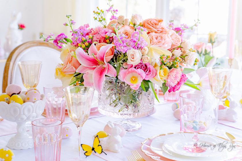 Pastel Easter Tablescape 