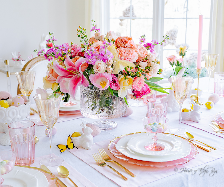 Pastel Easter Tablescape