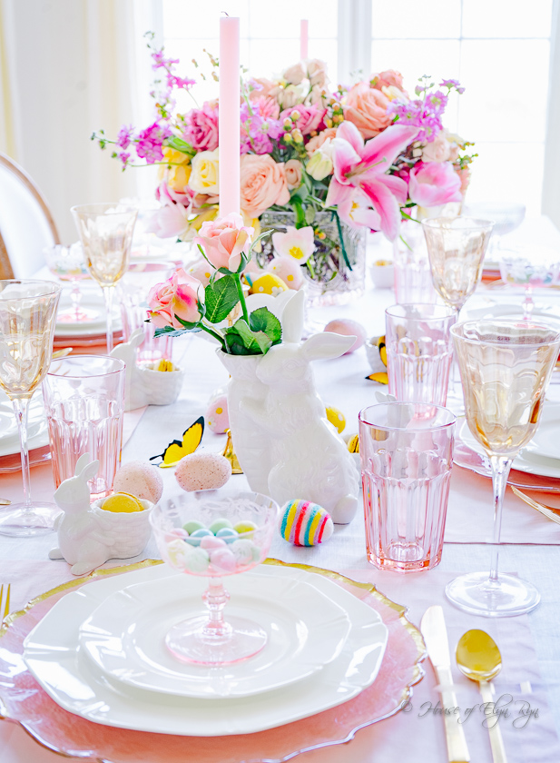 Pastel Easter Tablescape 