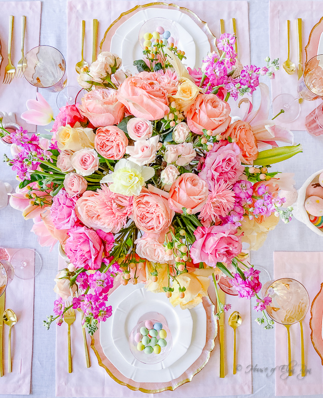 Pastel Easter Tablescape