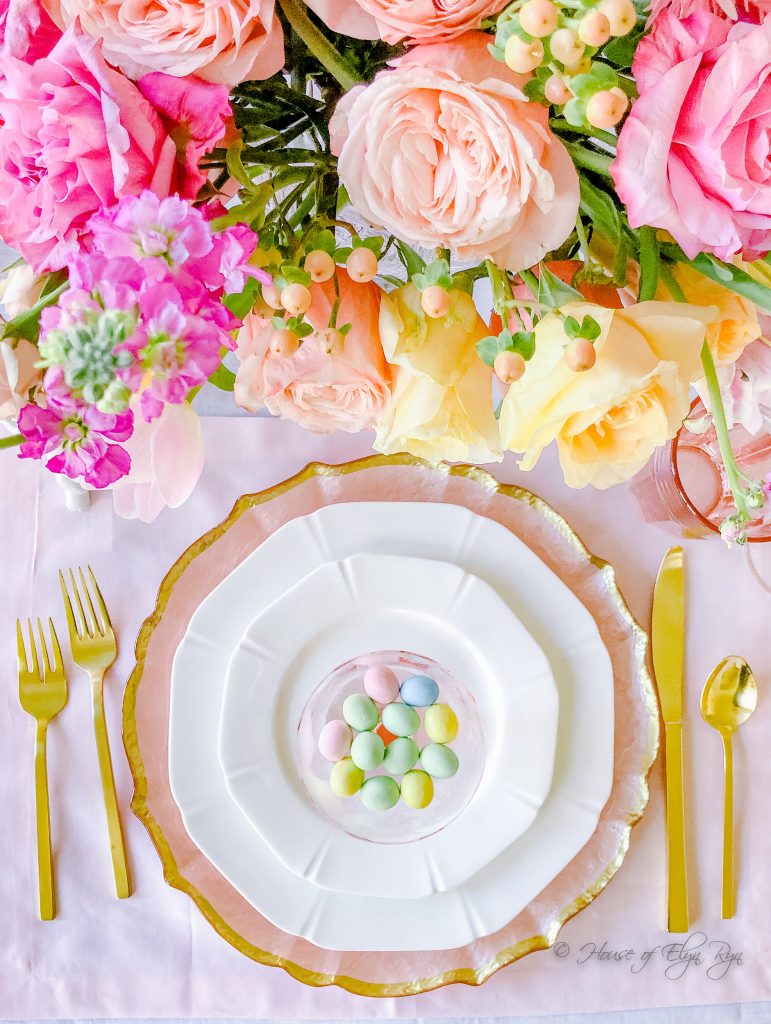 Pastel Easter Tablescape
