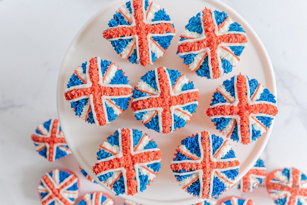British Flag Fairy Cakes