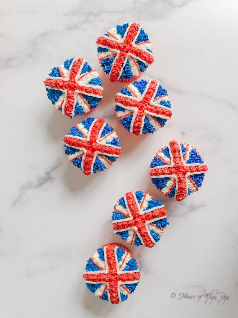 British Flag Fairy Cakes