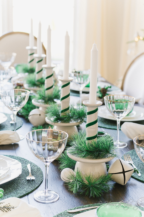Beautiful Green and White Table