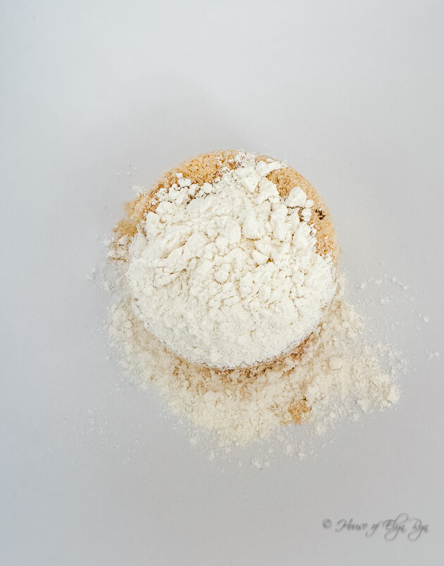 Dry ingredients for pop tarts