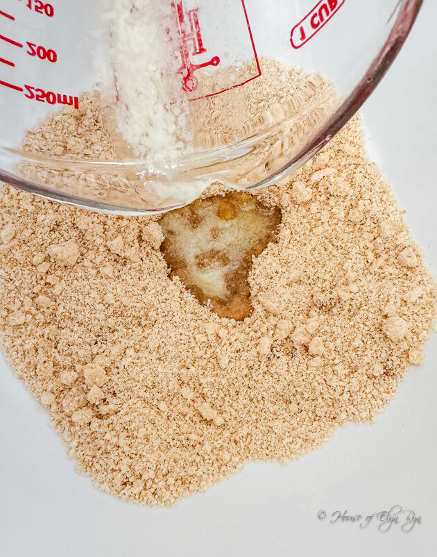 Butter added to dry ingredients