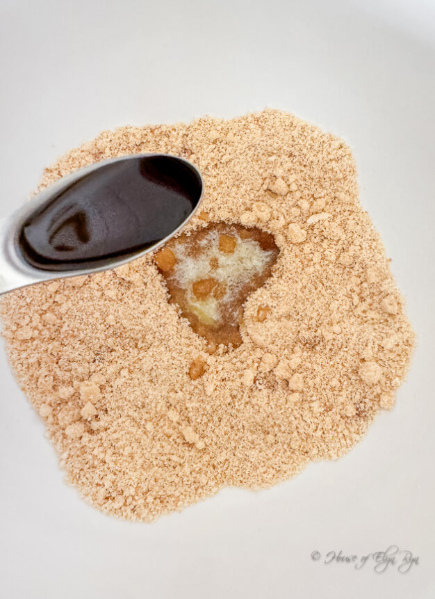 Vanilla added to the dry ingredients