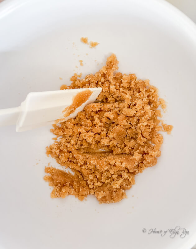 Photo of mixing the dry and wet ingredients