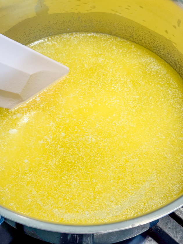 Melting butter