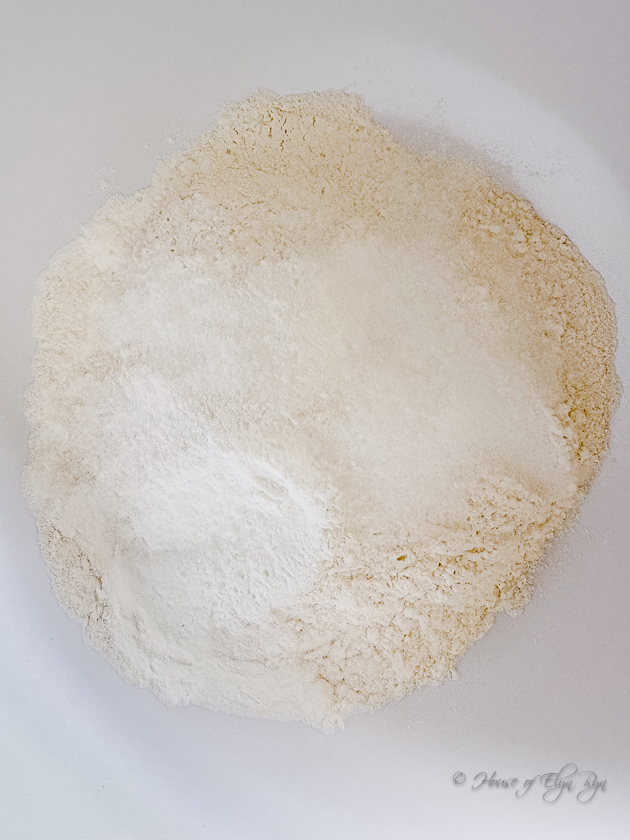 Dry ingredients ready for mixing