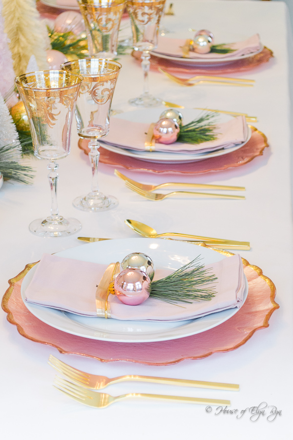 A Pink Holiday Table