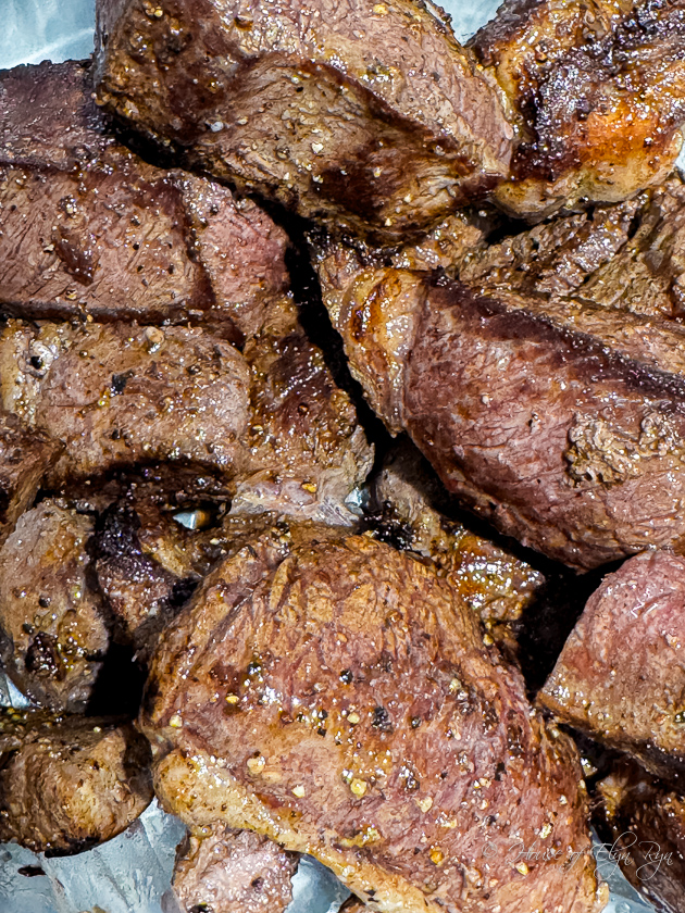 Browning Meat for Beef Bourguignon