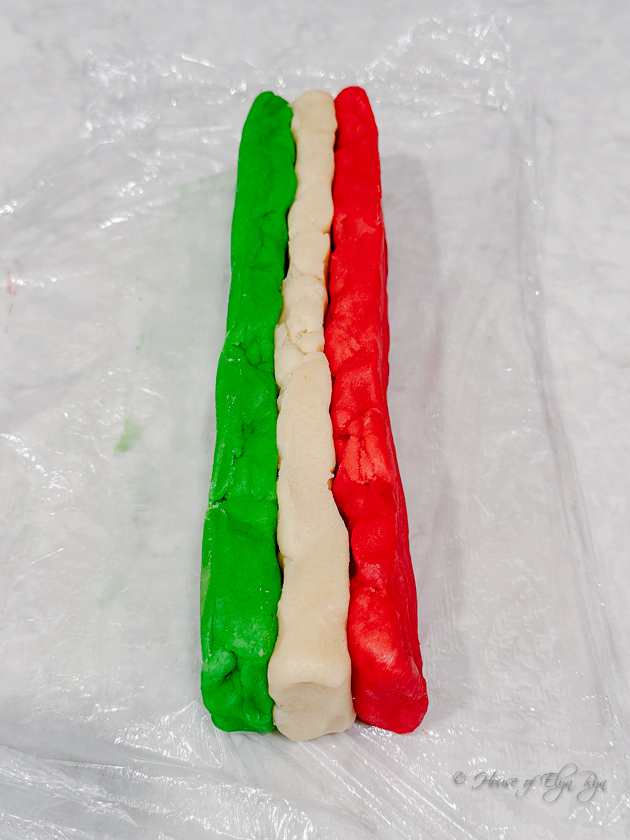 Italian Flag Cookie Dough