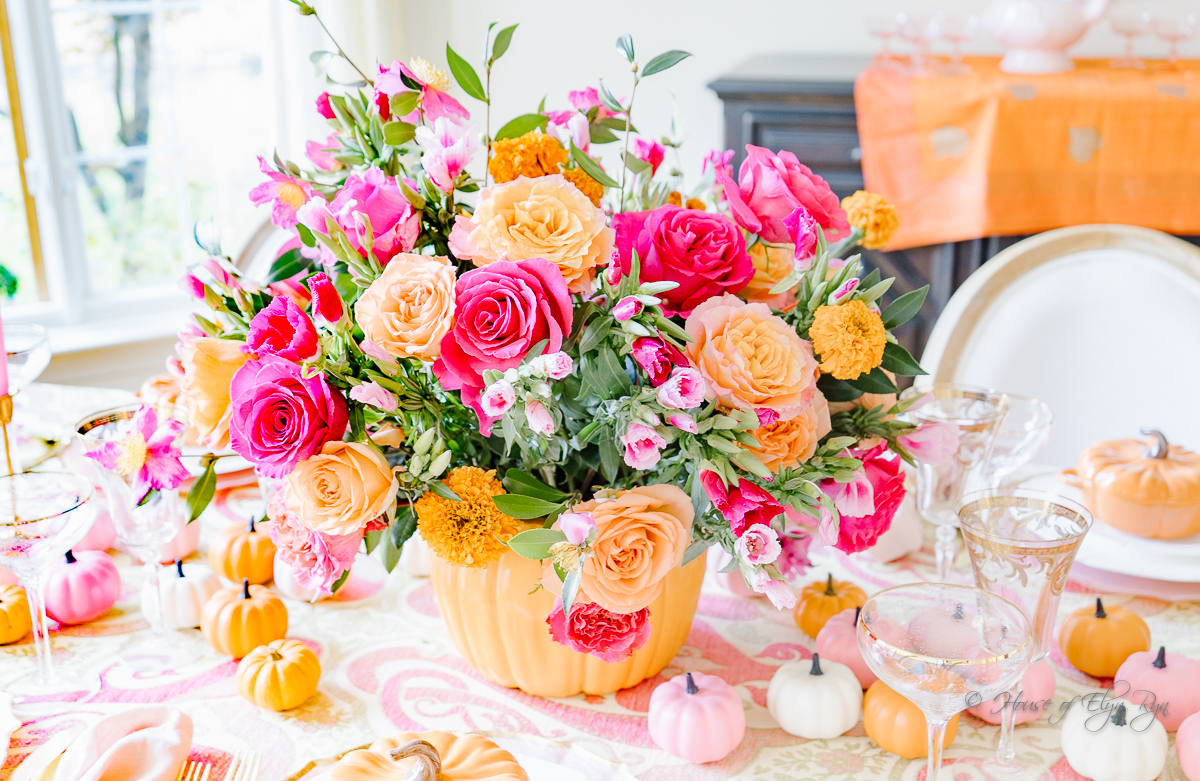 How to Create a Vibrant Pink and Orange Arrangement