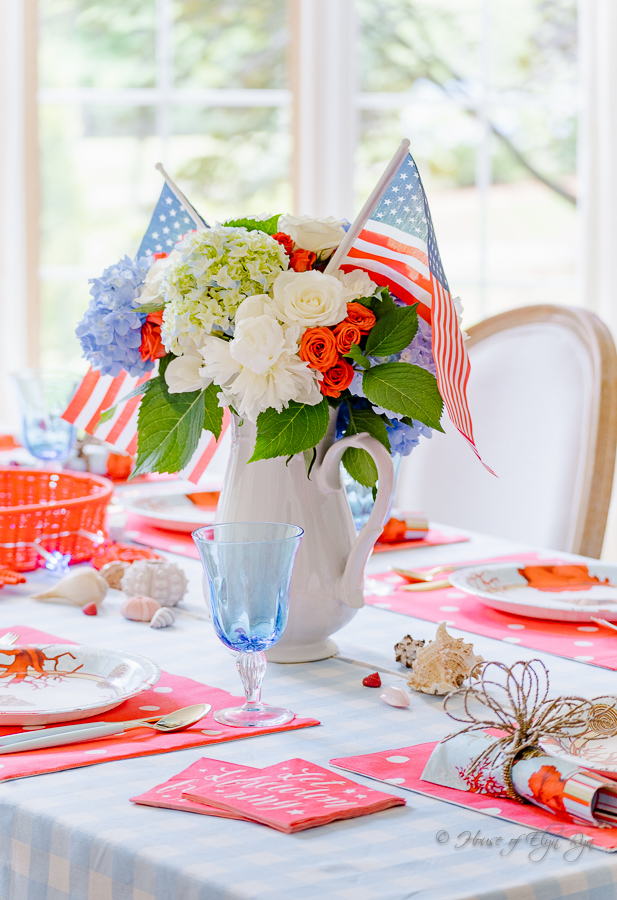 Red, White & Blue Summer Tablescape