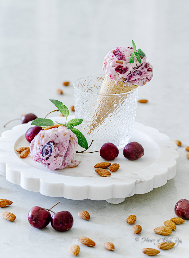 Cherry Almond Ice Cream