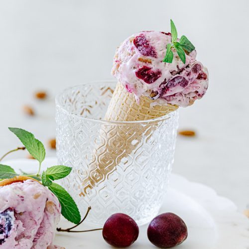 Cherry Almond Ice Cream