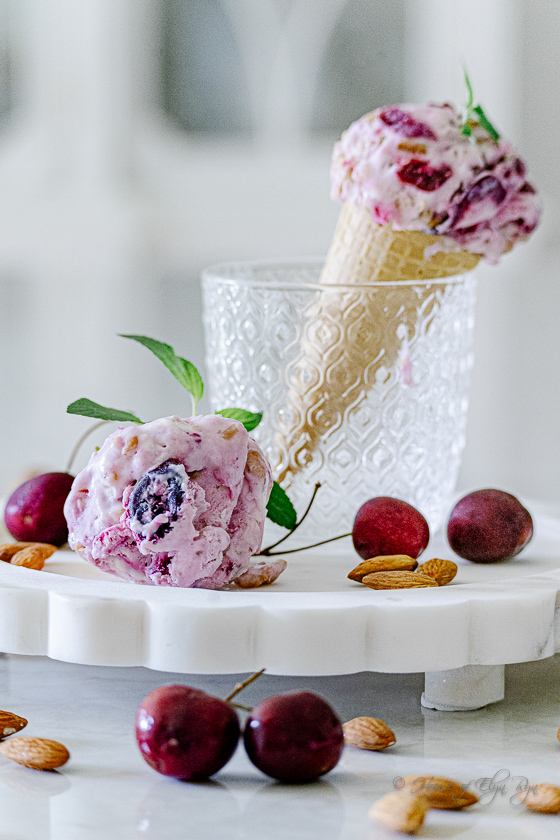 Cherry Almond Ice Cream